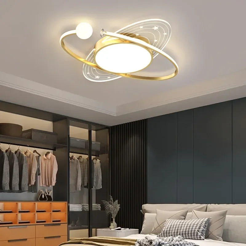 Gold E27 flush mount