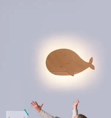 Kids Wood Whale Light, view 8