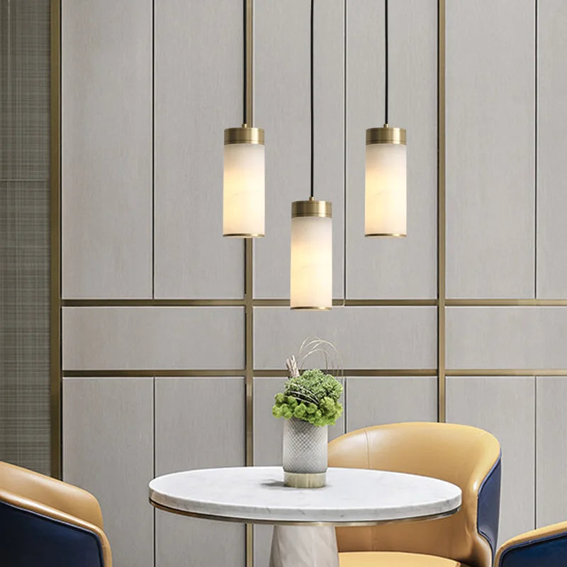 Marble pendant light