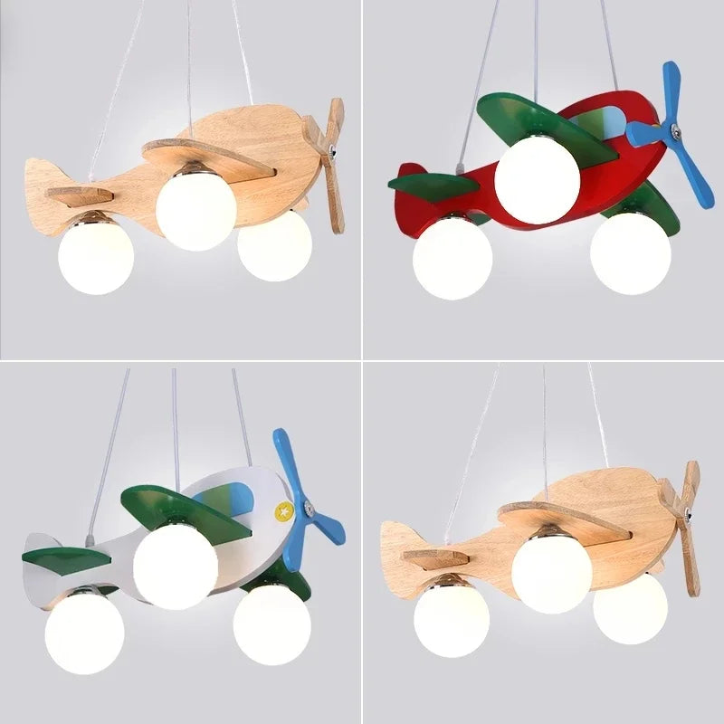 Wood Airplane Pendant, Kids, view 3
