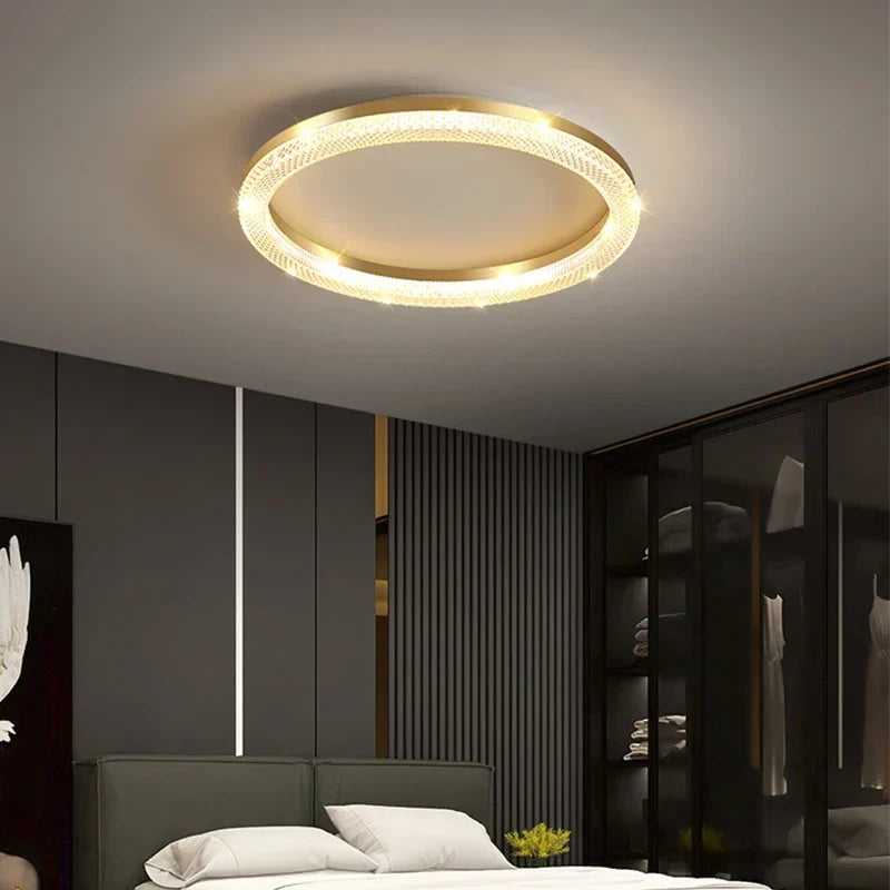 Gold ring flush mount