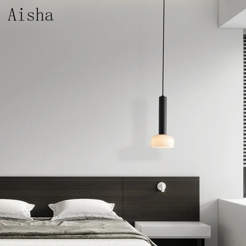 Italian Minimalist Glass Pendant, view 4