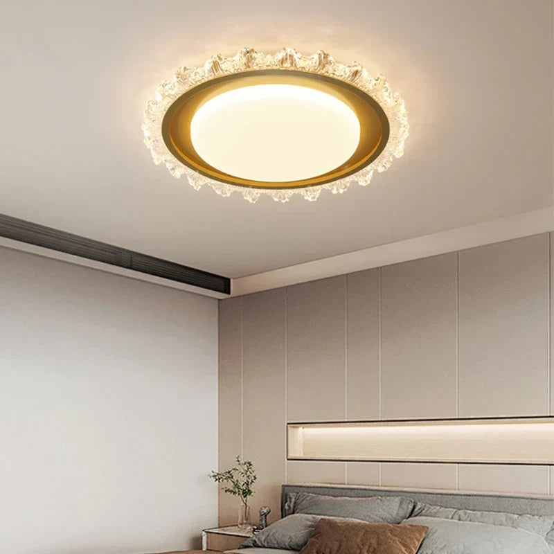 Modern crystal ceiling light