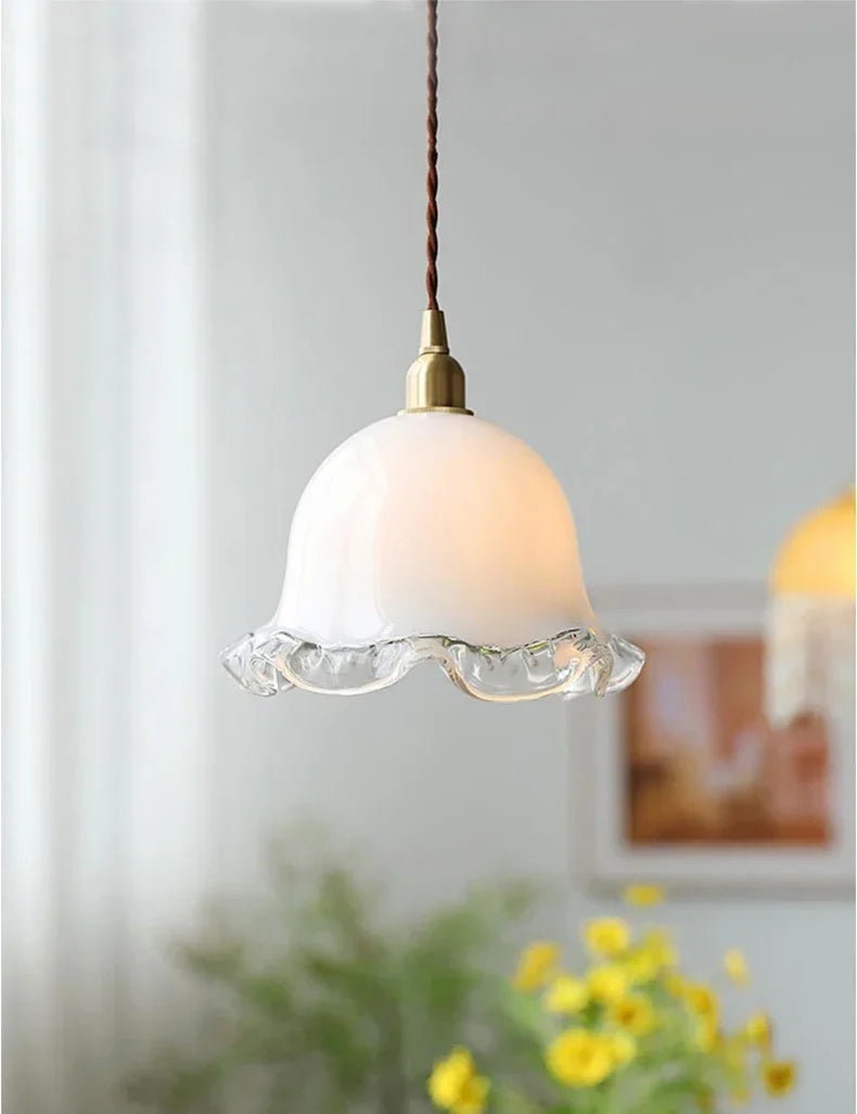 Glass bud lamp