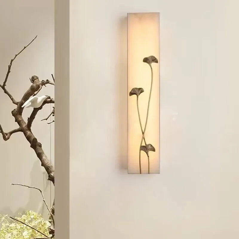 Vintage marble outdoor wall light