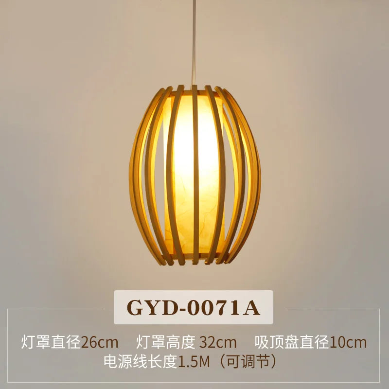 Bamboo Zen Pendant Light, view 11