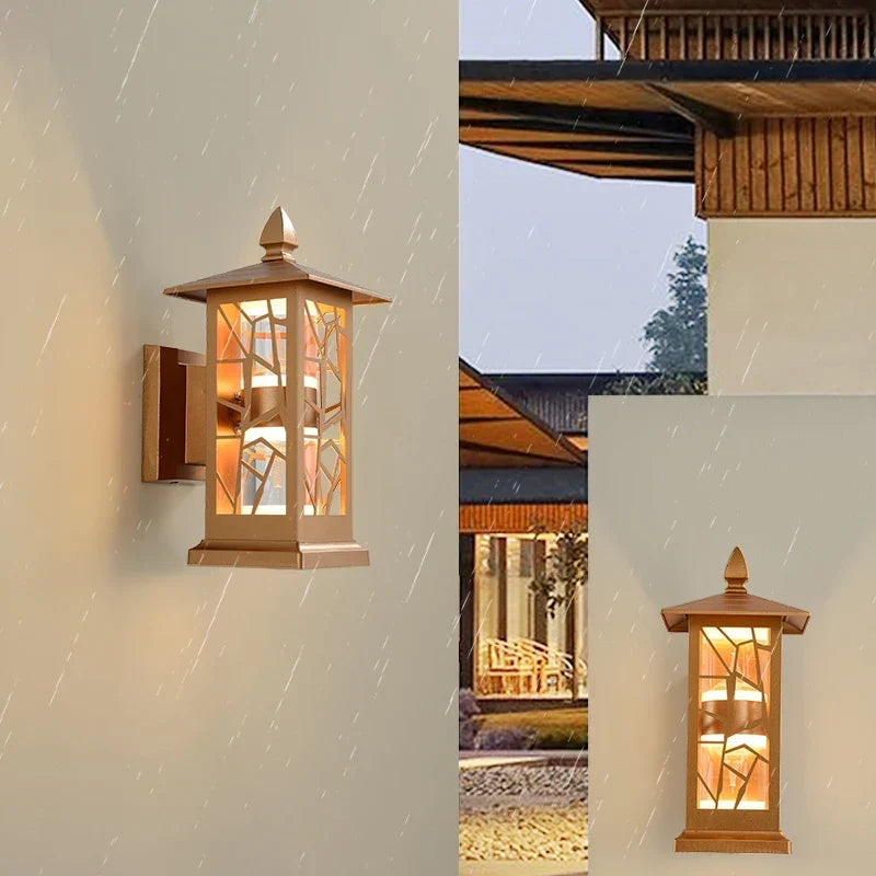 Waterproof minimalist outdoor wall light