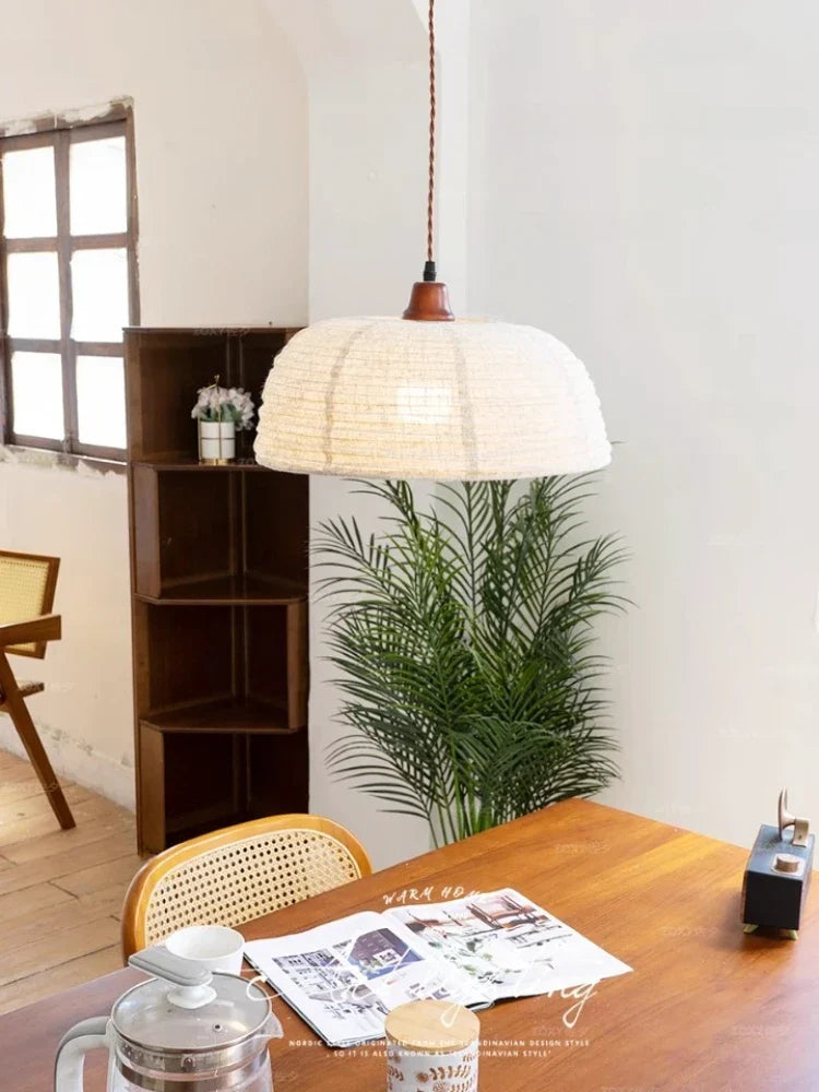 Retro Linen Pendant, 15.7 in, view 6