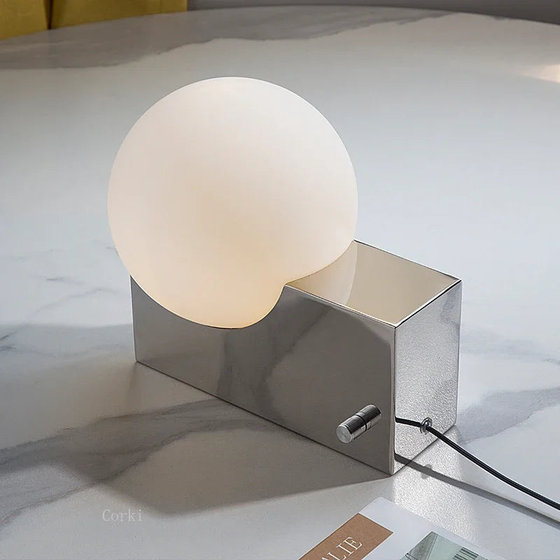 Nordic glass table lamp