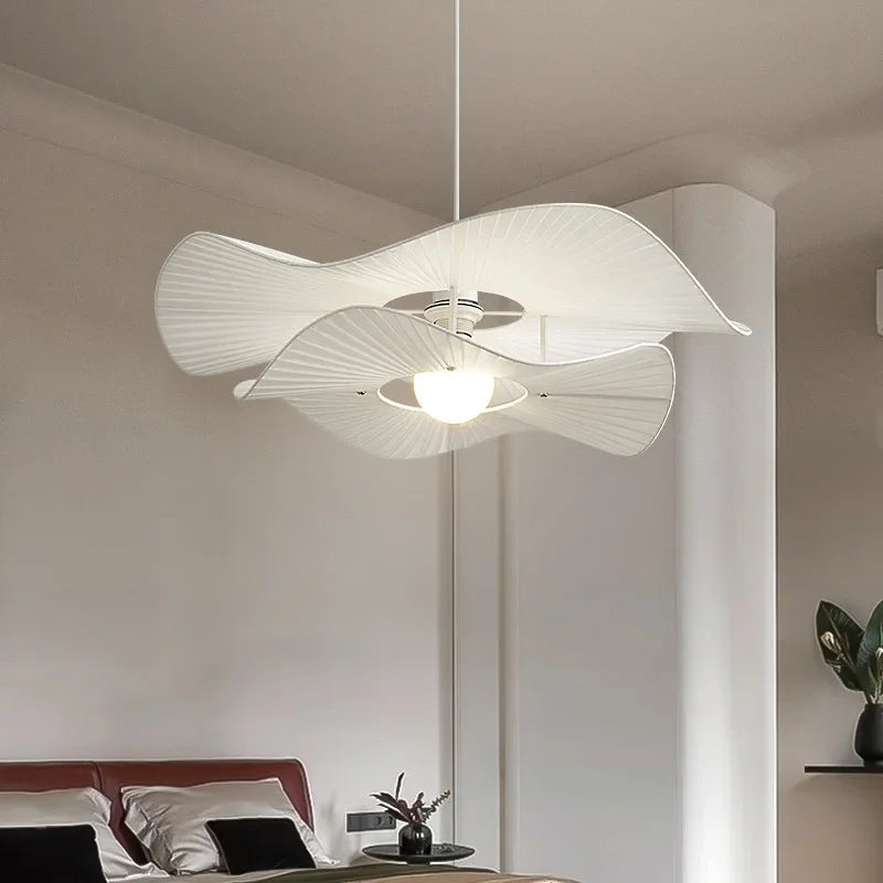 White fabric pendant