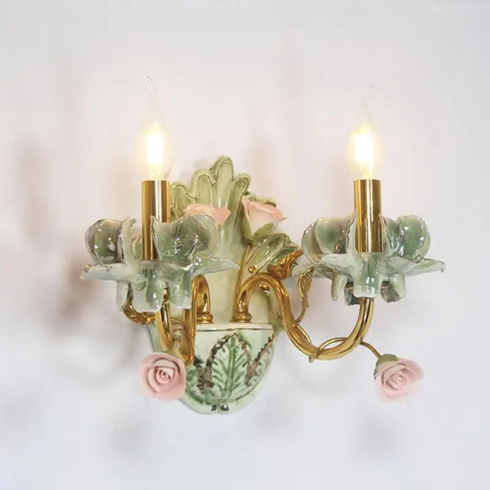 French ceramic wall light