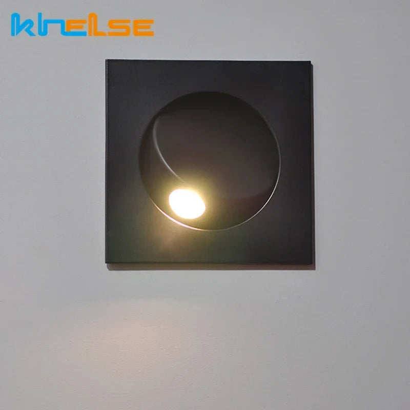 Rotating LED wall light