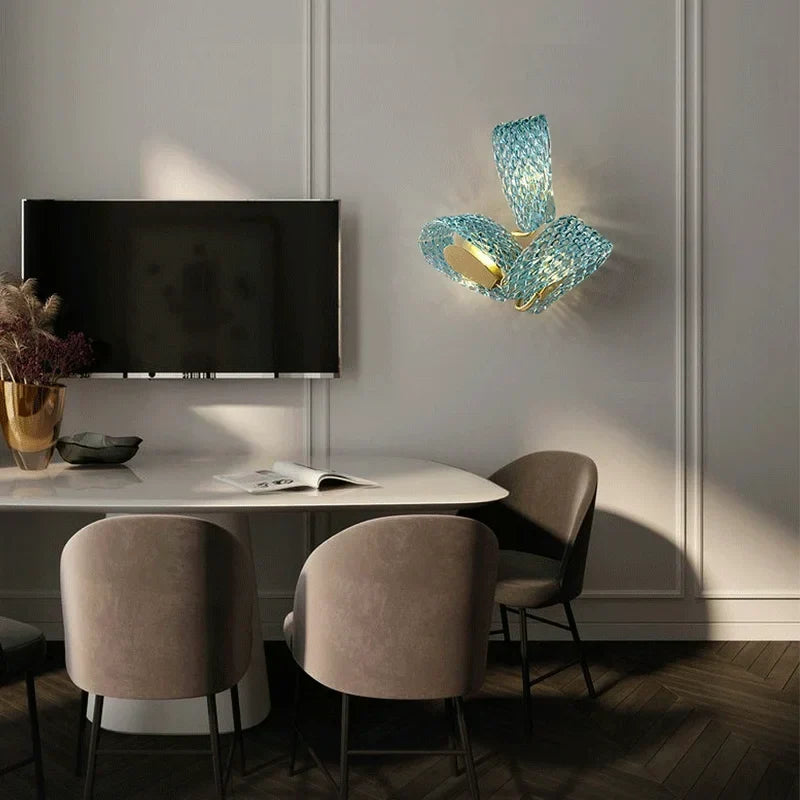 Copper Flower Sconce, view 3