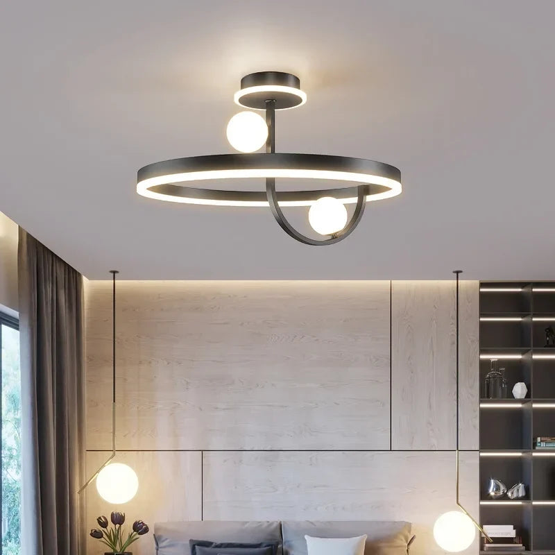 Nordic iron ceiling light