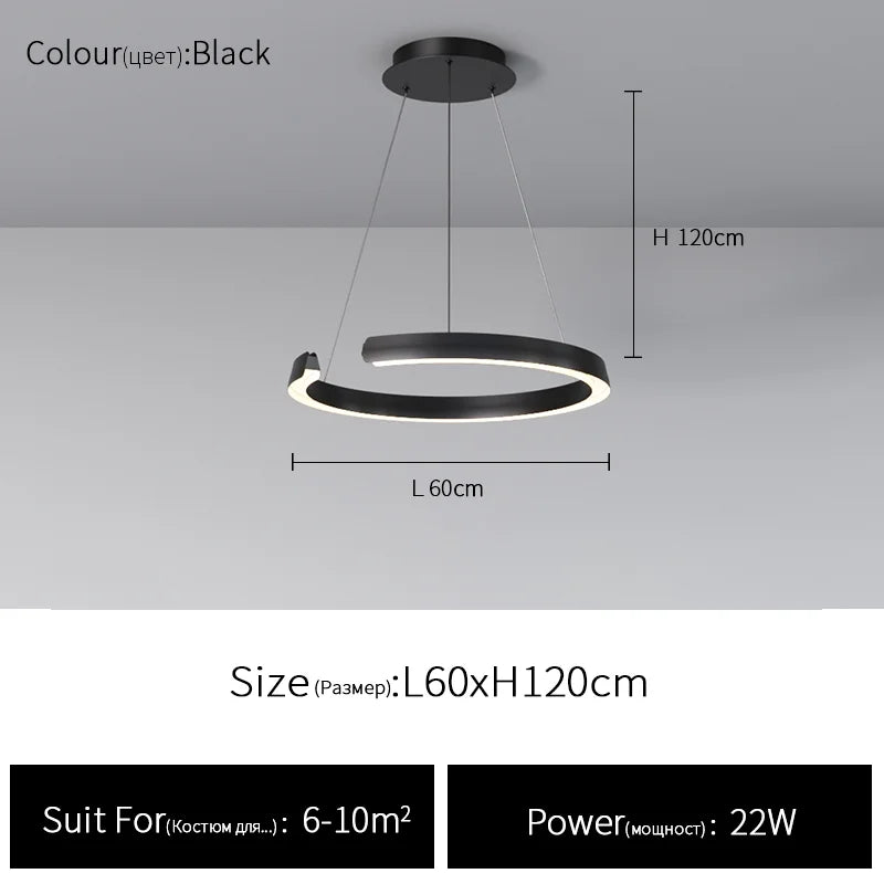 Ring LED Pendant, view 13