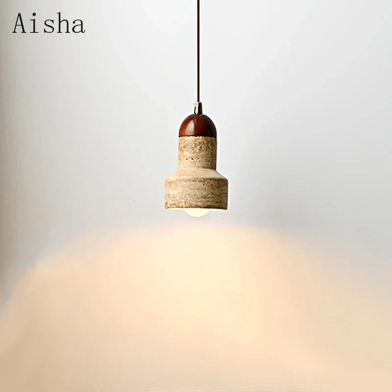 Modern brown marble pendant