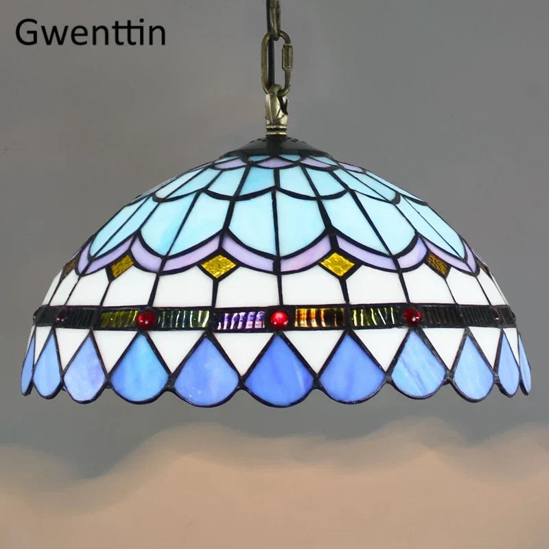 Vintage Tiffany Glass Pendant, view 21