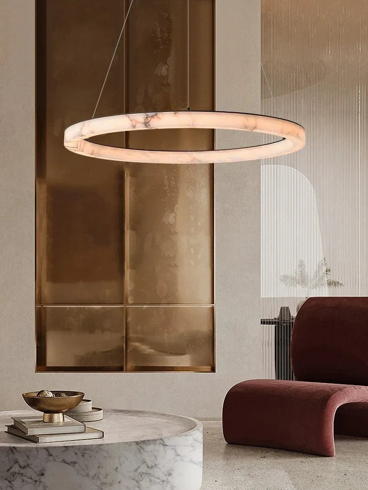 Real Marble LED Pendant, view 6