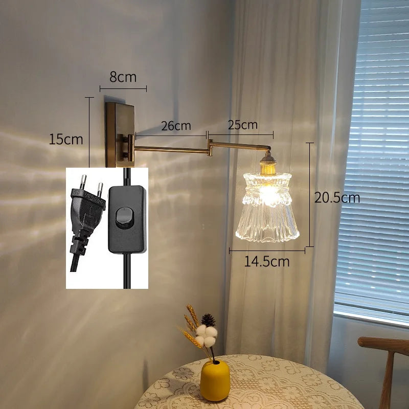 Rotating Arm Glass Light, view 12