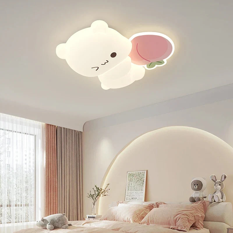 Bear fruit kids ceiling light