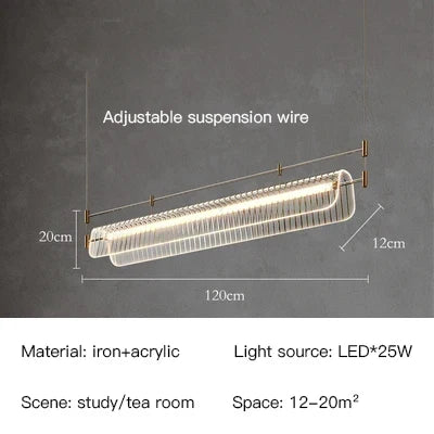 Minimalist Linear LED Pendant, view 12