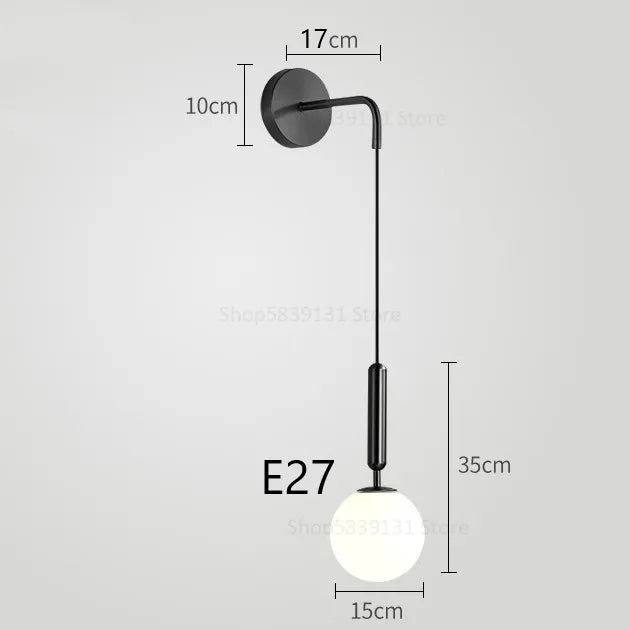 Nordic Frosted Sconce, view 10