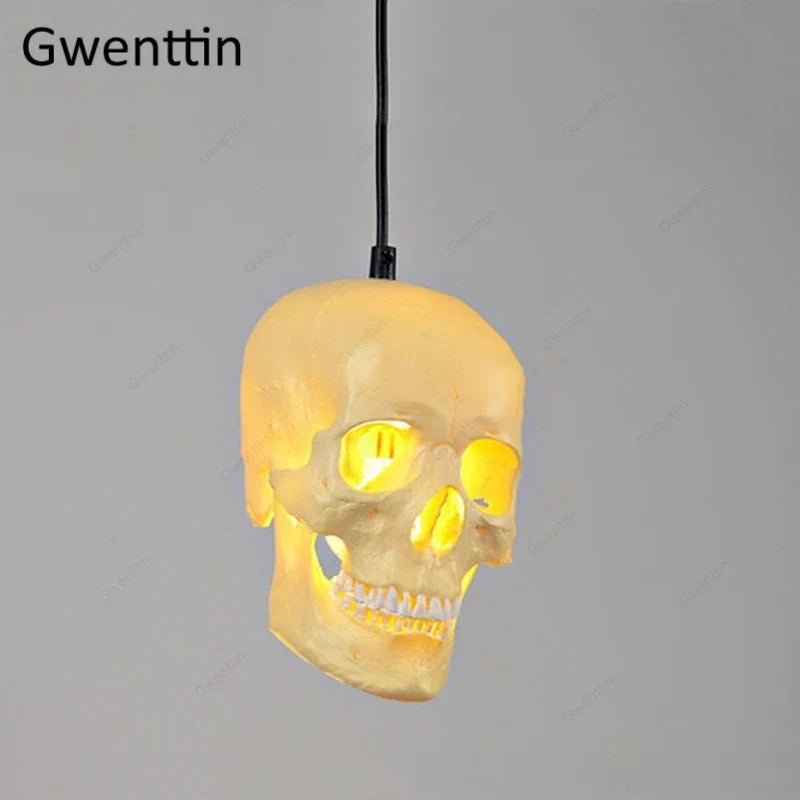 Retro Skull Pendant Light, view 5