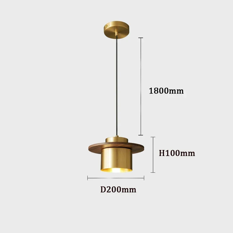 Modern Copper Bar Pendant, view 5