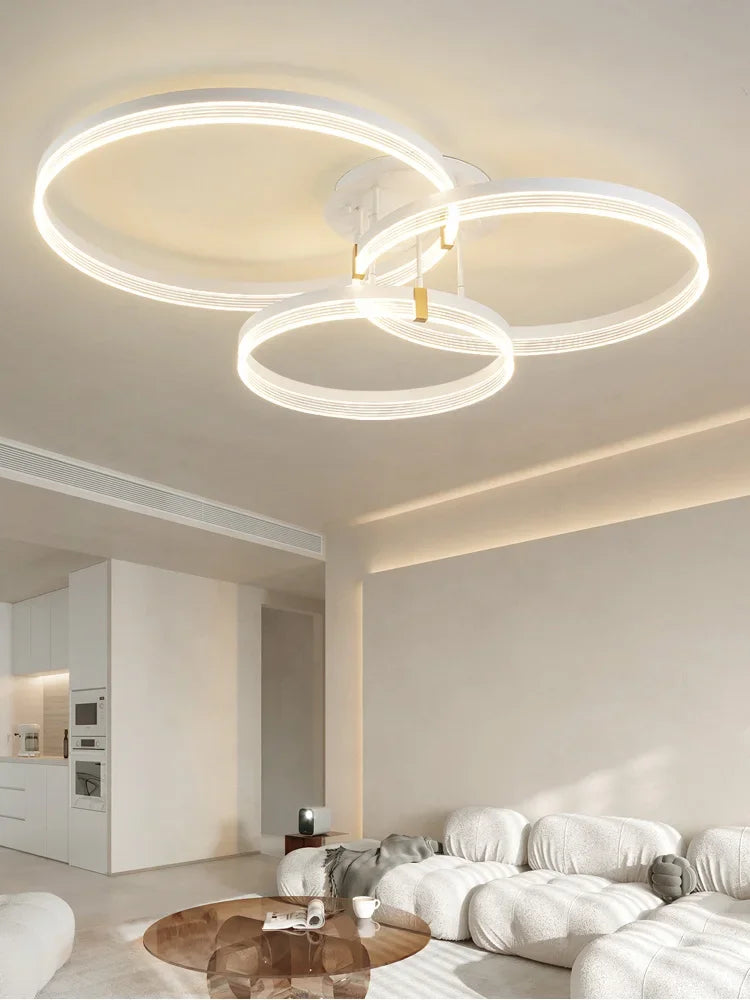 Nordic gold flush mount