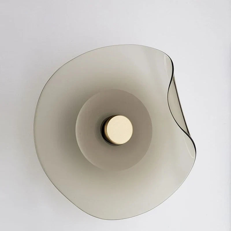 Smoked glass sconce