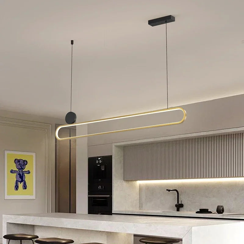 Double Ring LED Pendant, view 4