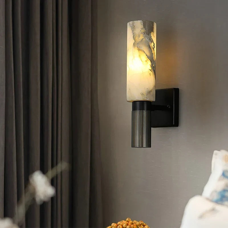 Alabaster Marble Sconce, view 3