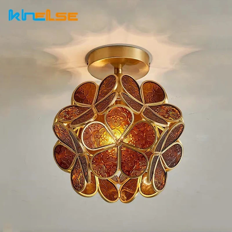 Vintage petal ceiling light