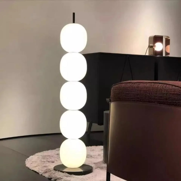 Glass floor lamp