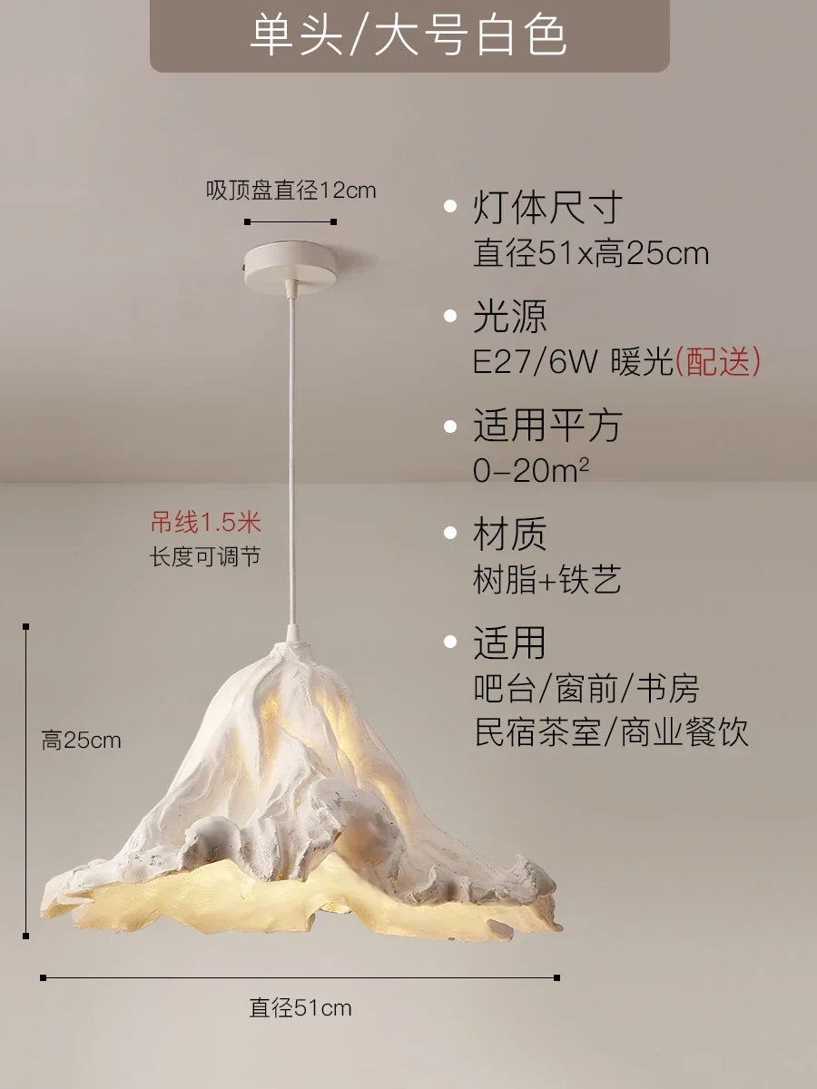 Wabi-Sabi Resin Pendant, view 17