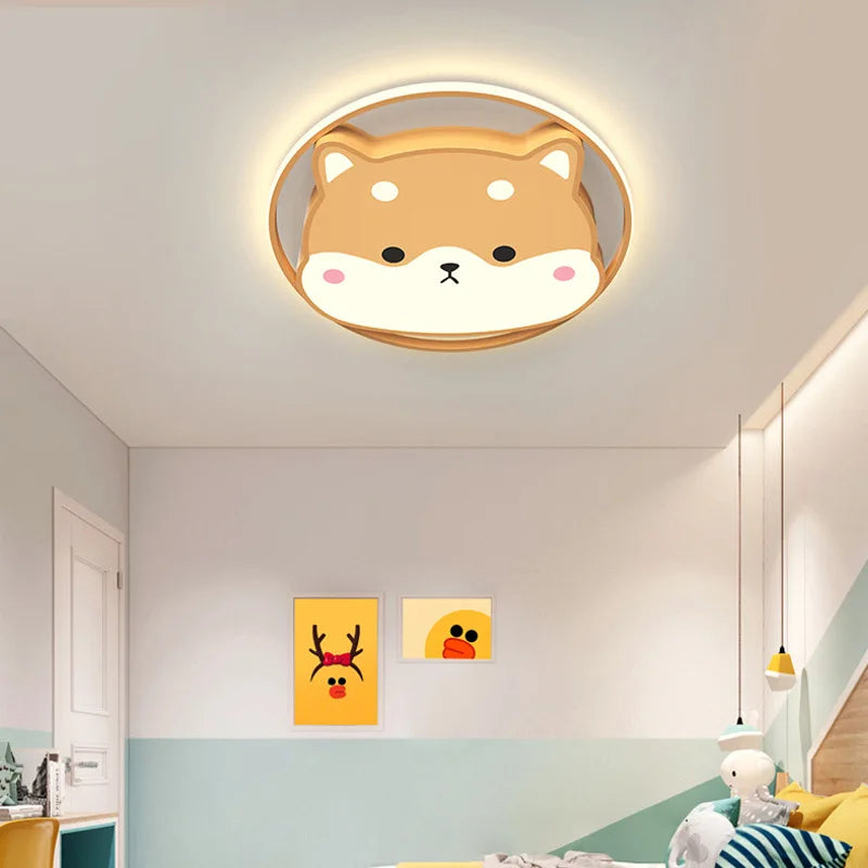 Duck nursery flush mount