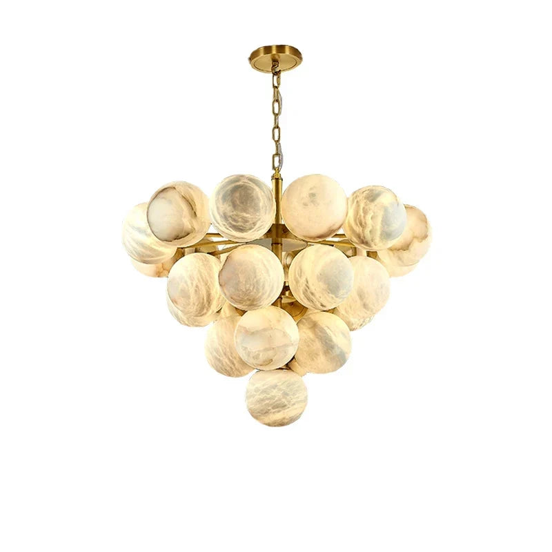 Black marble chandelier
