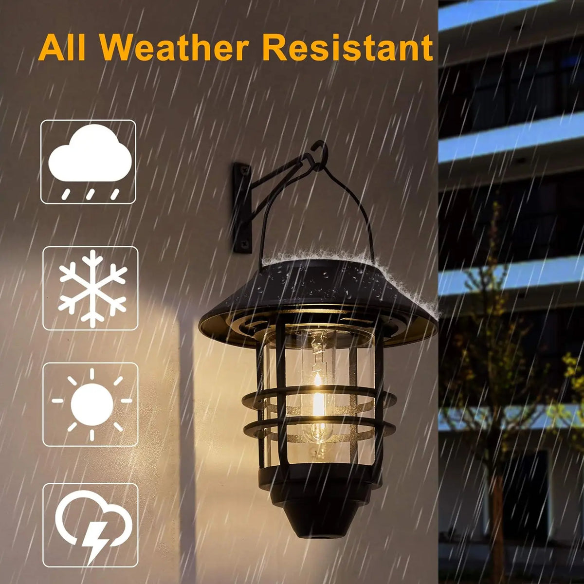 White solar lamp