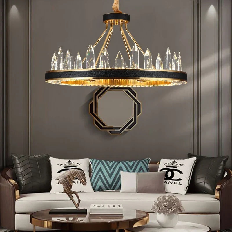 Clear Crystal Chandelier, view 3