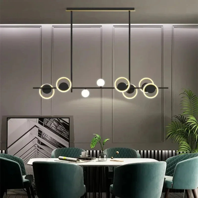Glass linear pendant
