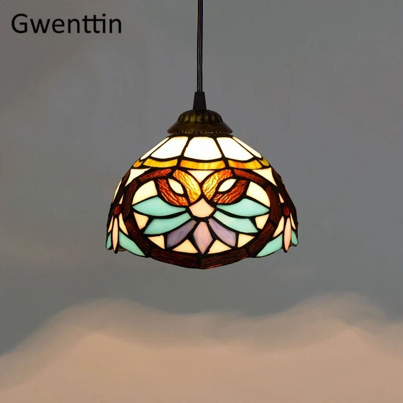 Vintage Tiffany Glass Pendant, view 14