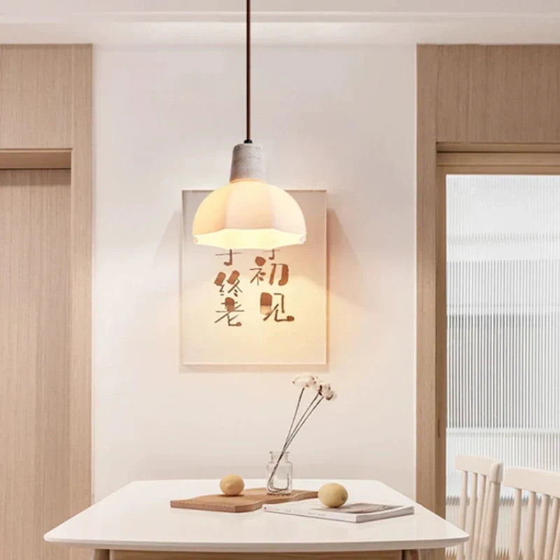 White romantic pendant