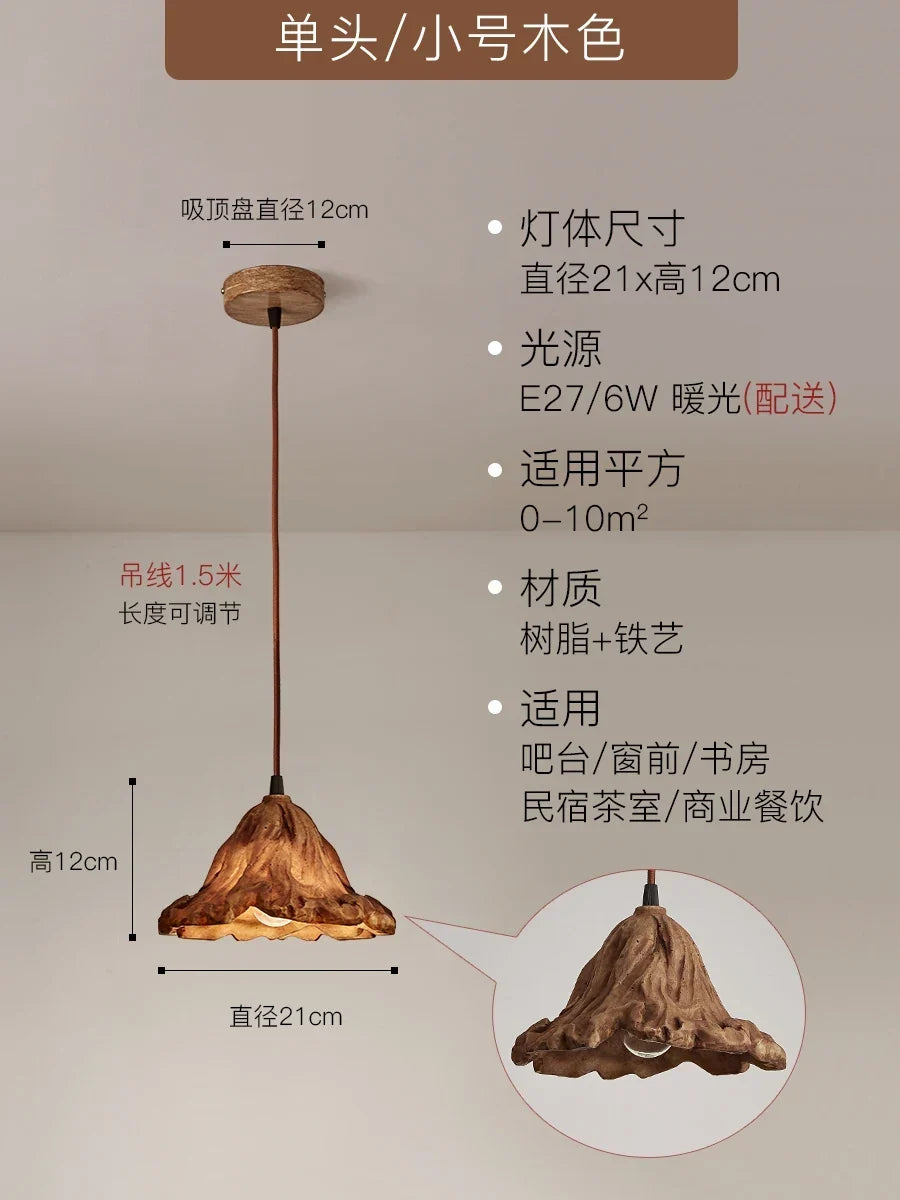 Wabi-Sabi Resin Pendant, view 11