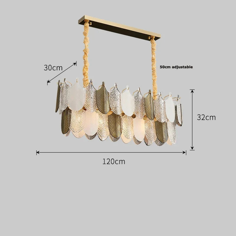 Steel and Glass Chandelier, view 9