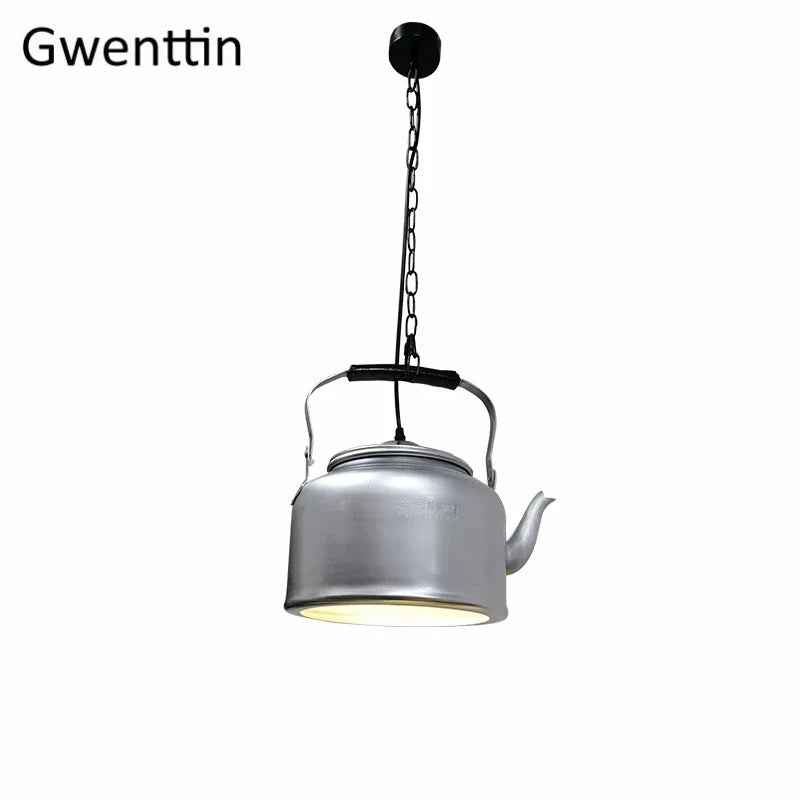 Industrial Iron Chain Pendant, view 12