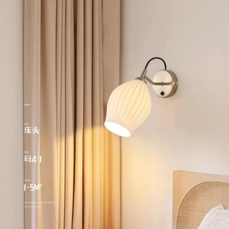 Art deco ceramic wall light