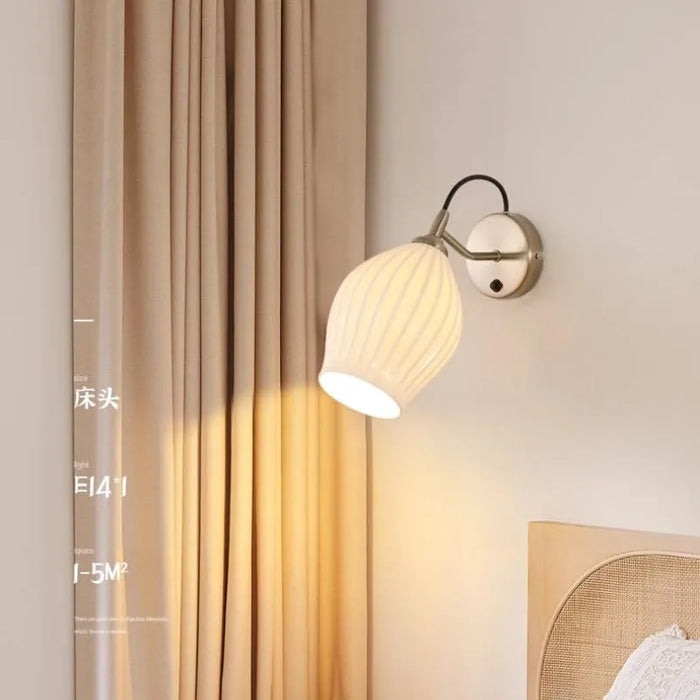 Art deco ceramic wall light