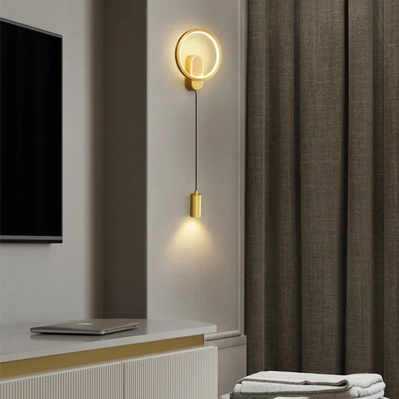 Modern Brass 3-Color Light, view 3