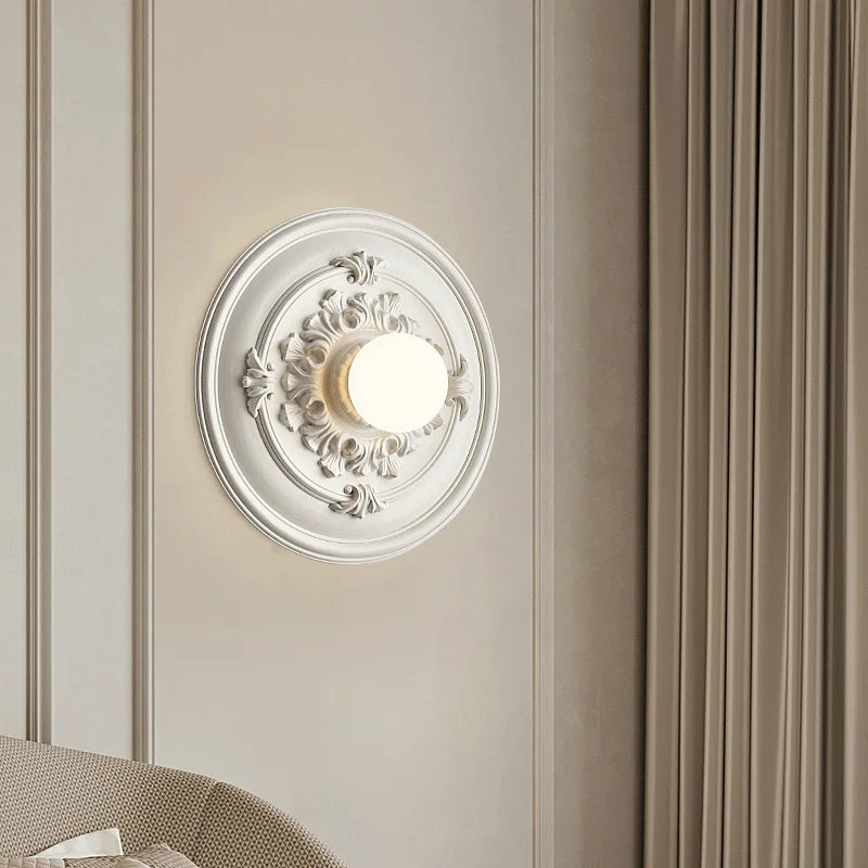 Round Beige White, view 3