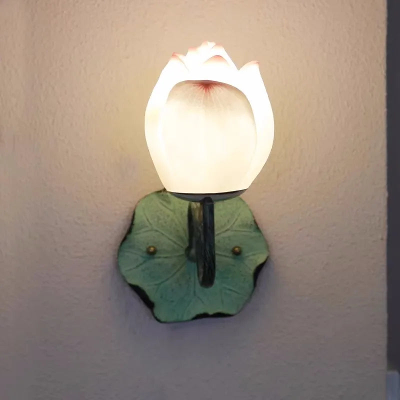 Balcony glass sconce